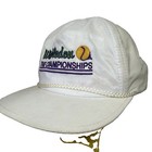 Vtg Wimbledon The Championships Hat Nylon White Tennis Museum Sharon Lee Product