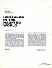 Hercules In The Haunted World  Ref Park - Christopher Lee - 1964 Tv Press Sheet