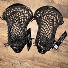 Lot Of 2 Stringking Mark 2f Lacrosse Heads  Strung Identical  All Black