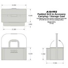 Magma A10-992 Padded Grill Carrying   Storage Case Newport Gas Bbq Boat Rv