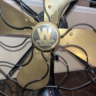 Antique 16    Westinghouse 4 Brass Blade 3 Speed Oscillating Fan Works  516873-a