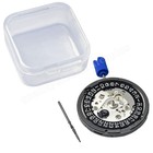 Original For Seiko Sii Nh35 Nh35a Automatic Watch Movement Black Date Wheel New