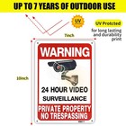 4-pack Metal No Trespassing Signs Private Property 10 X 7 Inch Rust Free 0 04