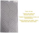 Quilting Stencils Clamshell Quilt Pattern 4 5  Scallops Border Quilters Template