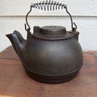 Wagner Ware Sidney Ohio Cast Iron Steam Kettle K Antique Vintage Coil Handle Usa