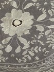 Antique Tambour Net Lace Table Cover C1900 Hand Embroidered Needle Lace 50   