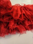 New 2 Pc Size 0-12mo Red Tutu  With Headband  Little Me Brand 