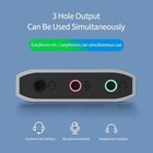 3 In 1 External Usb Sound Card Audio Jack 3 5mm Cable Adapter 3 Ports Hifi Sound