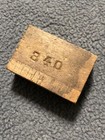 Antique Vtg Printing Press Metal Wood Block Ink Stamp Santa Claus 1x1 3 4    Xmas