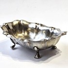 Christian Dior Silver Plated Footed Bowl Vintage Trinket Vanity Dish
