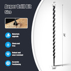 1  X 24  Auger Drill Bit For Wood hex Shank Tri Flute Drill Bit