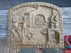 Antique Bronze Plaque S c  Herring   Co  Fire Proof Safe Co Water St Ny 1852 