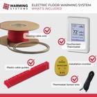 240v Radiant Floor Heat System Electric Cable Tile Warm Heated All Size W thermo