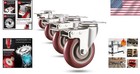 Heavy Duty Stainless Steel Polyurethane Casters 2000lbs With Locks  Swivel Se   