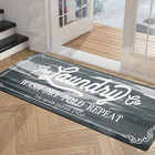 Laundry Room Rug Runner 20 x48  Waterproof Rubber Laundry Mat Non Slip Kitchen M