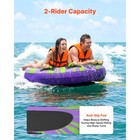 Uimoso Towable Tube For Boating 2-person Inflatable Water Sport Towable Tube