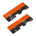 2pcs For King Kx-155 Kx 155 Radio Recessed Amber Faceplate Lens Replacement