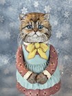 Ruffings Max Bailey Handcarved Painted Cat Make Do Artist 2008