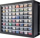 New 64 Drawer Screw Organizer Storage Chest Hardware Craft Tool Box Black