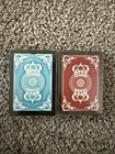The Crown Deck Light Blue   Red The Blue Crown Poker Playing Cards New Rare Set