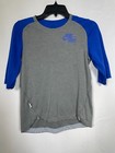 Nike Bsbl Dri-fit 3 4-sleeve Royal Blue grey Baseball Top Youth Medium