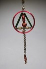 Vintage Antique Blown Glass Beaded Dreamcatcher Christmas Ornament Germany