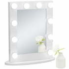 Hollywood Makeup Mirror Tabletop Vanity Lighted Dimmable 12 Free Led Bulbs