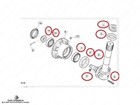 Re217610 Spindle Knuckle Kit -right - Fits John Deere Tractors 2wd 5000 Series