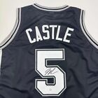 Autographed signed Stephon Castle San Antonio Black Basketball Jersey Jsa Coa