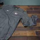 Nike Men   s Size Xl Georgia Bulldogs 1 4 Zip Windbreaker Jacket Black Pullover
