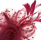 Fascinators Hat Flower Mesh Ribbons Feathers On A Headband And A Clip Tea Party
