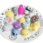 2pcs Cute Animal Squishies Kawaii Mochi Squeeze Stretch Stress Squishy Toy Gifts