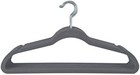 10  Super Slim Velvet Huggable Hangers In Elegant Grey - Non-slip Design