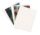 1-960 8 5x11  022 White   Brown Chipboard 22pt Scrapbook Sheets Pads 8  X 11 