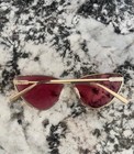 Salvatore Ferragamo Sf206s 739 Cat Eye Gold Metal Pink Tinted Uv400 145mm