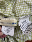 Pottery Barn Kids Green Gingham Crib Toddler Bed Size Fitted And Full Sheets Pbk