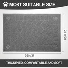 Cat Litter Box Mat  35  X 24  Large Kitty Litter Trapping Mat Keep Floor Clean 