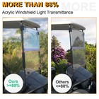 For Ezgo Txt   Medalist 94-13 14 Golf Cart Windshield Folding Clear Windscreen