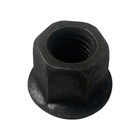 10 Pc Thread Flange Nut 1 2  -13 Steel Hex Threading Black Oxide Finish