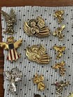 Lot Of 30  Christain Religious Lapel Pins  Angels  Crosses  Misc 