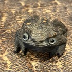 Vtg Japanese Sugi Cryptomeria Carved Wood Frog toad Sculpture 2    X 1-3 4   