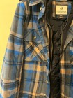 Legendary Whitetails Hooded Flannel Shirt Jacket Mens Small Plaid Fleece Hoodie