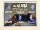 Star Trek Connections 5 Captains Oversized Cut Shatner  Stewart   Autograph  30
