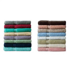 Deluxe 6-piece Teal Solid Cotton Bath Towel Set