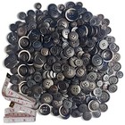 500-700pcs Buttons For Crafts Assorted Sizes Resin Buttons Faux Horn Black Blue