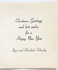 Orig Aviation Pioneer Igor Sikorsky  wife Christmas Card  Helicopter Inventor  4