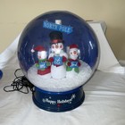 2005 Gemmy Let It Snow Musical Snow Globe  Blowing Snowmen North Pole 11 Songs