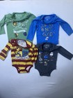 Harry Potter 4-piece Long Sleeve Bodysuit Set 6-9 Months Hogwarts Theme