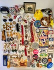  Vintage Antique Grandpa s Junk Drawer Lot Untested Metals Jewelry Coins   More