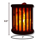 Himalayan Pink Salt Lamp Cage Night Light     Mini Natural Crystal Rock Salt Lamp